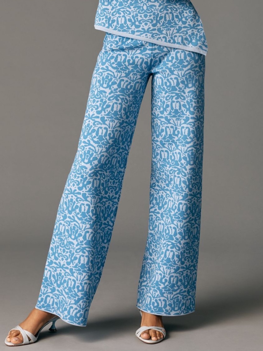 Anthropologie Maeve Jacquard Sweater Pull On Pants NWT - Picture 9 of 9